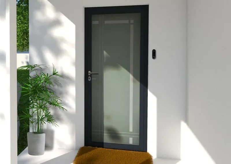 Spécialiste en installation de porte d'entrée en aluminium avec double vitrage