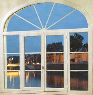 Fenêtres cintrées aluminium arc surbaissé