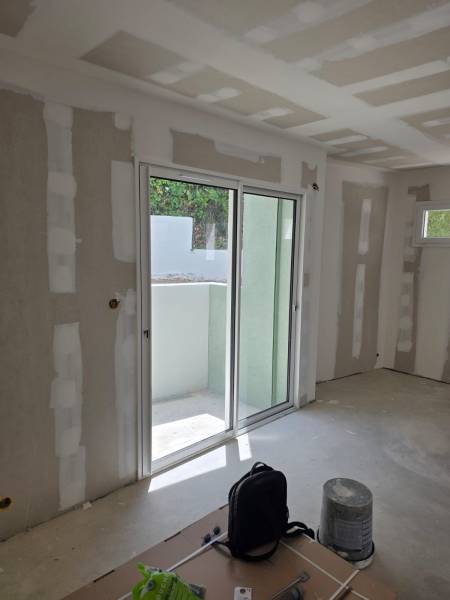 baie vitrée coulissant blanc à marseille