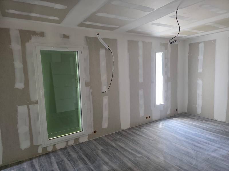 pose de porte fenêtre à la française 