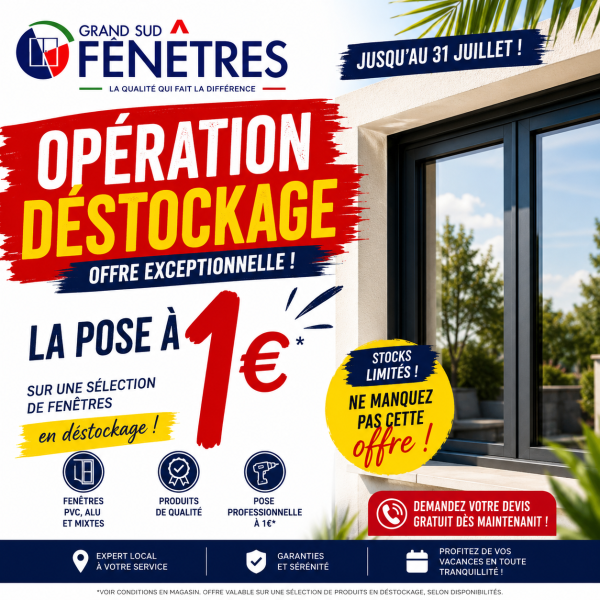 Offre promo grand sud fenetres marseille
